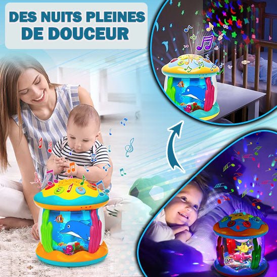 Aquarhythms™ | Projecteur Musical Océanique pour Bébé - Compagnons des Bébés